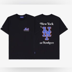 New York or Nowhere New Era Mets Black Unisex T-Shirt XS NWT